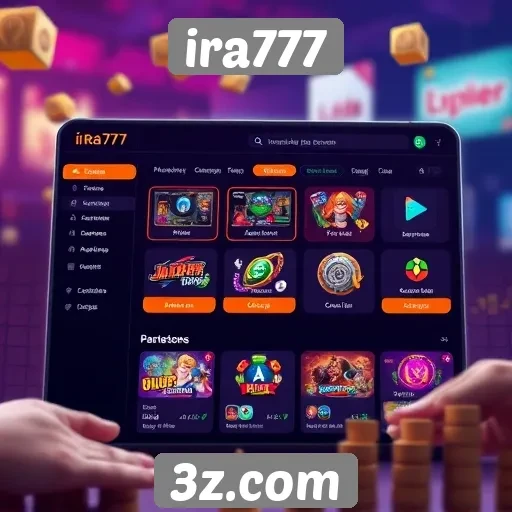 Funcionalidade e interface do usuário no ira777